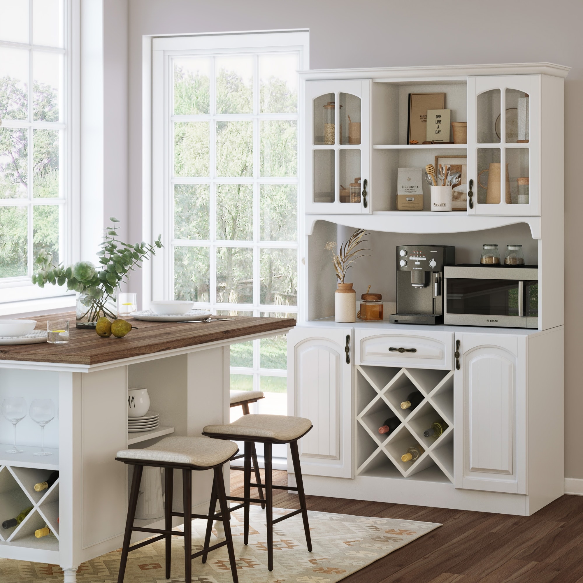 Living skog pantry kitchen storage cabinet white mdf hotsell white