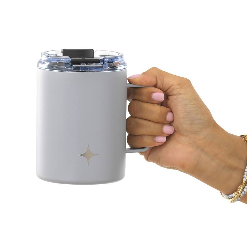 JoyJolt Vacuum Insulated Stainless Steel Tumbler Mug with Lid & Handle - 12 oz - 12 oz