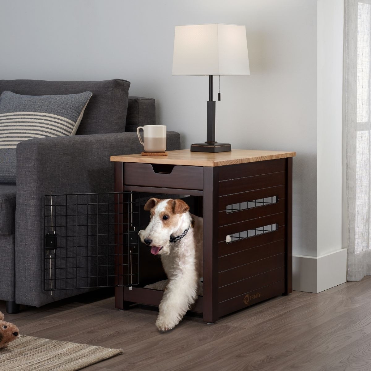 Crate and new arrivals end table