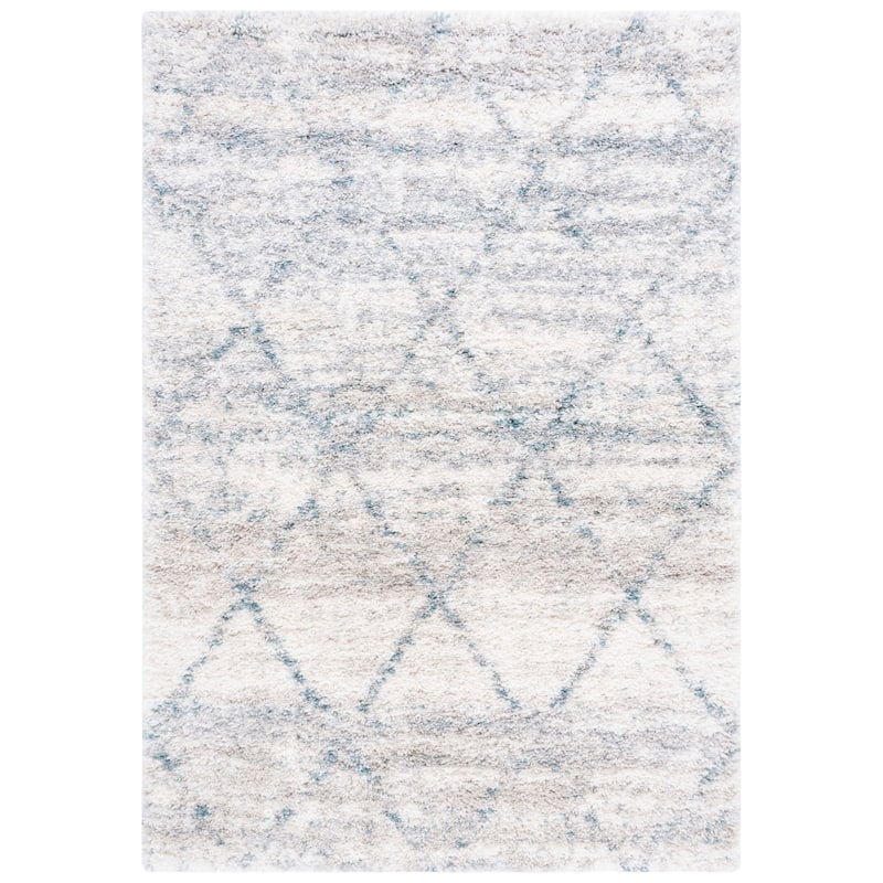 SAFAVIEH Fontana Shag Marye Modern Trellis 2-inch Thick Rug