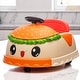 preview thumbnail 3 of 10, 12V Kids Ride-On Hamburger Car with 360° Rotation, Bluetooth Music, One-Button Start, Power Display - Battery Powered Vehicle