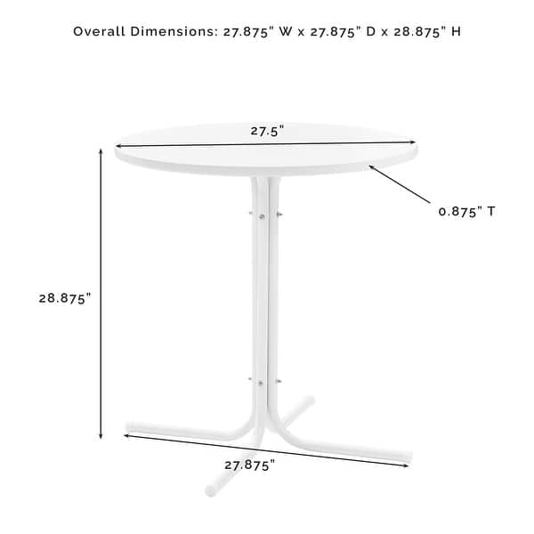 Griffith Outdoor Bistro Table - 27.88 W x 27.88 D x 28.88 H