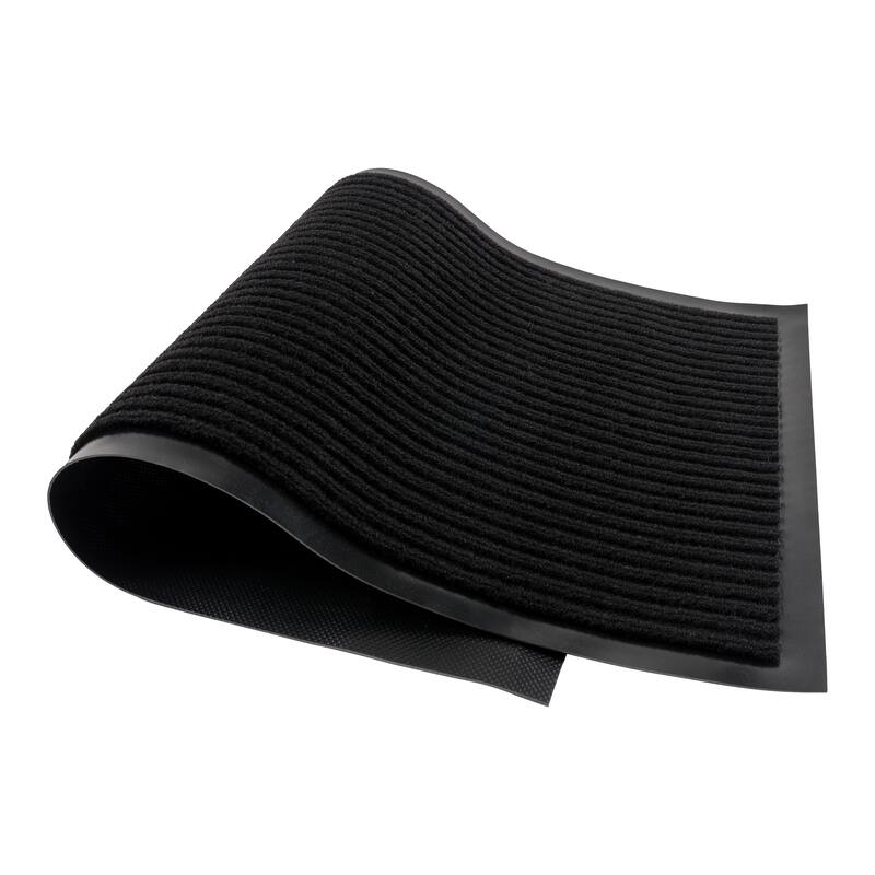 KAF Home 17"x30" Ribbed PET Door Mat, Set of 2