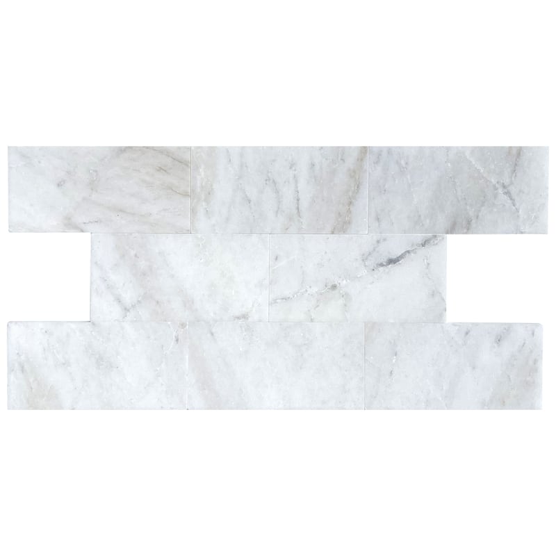 Royal Umbra Marble 3" x 6" Polished Tile - 1 box (6 sqft) - Grey