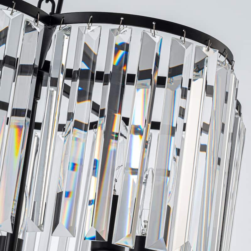Starsky Modern Luxury Flower-Shaped 5-Light Crystal Chandelier