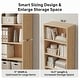 preview thumbnail 4 of 5, 80" Tall 6-Tier Bookcase With 2 Adjustable Shelves, Modern Open Storage Shelf for Home Office and Bedroom