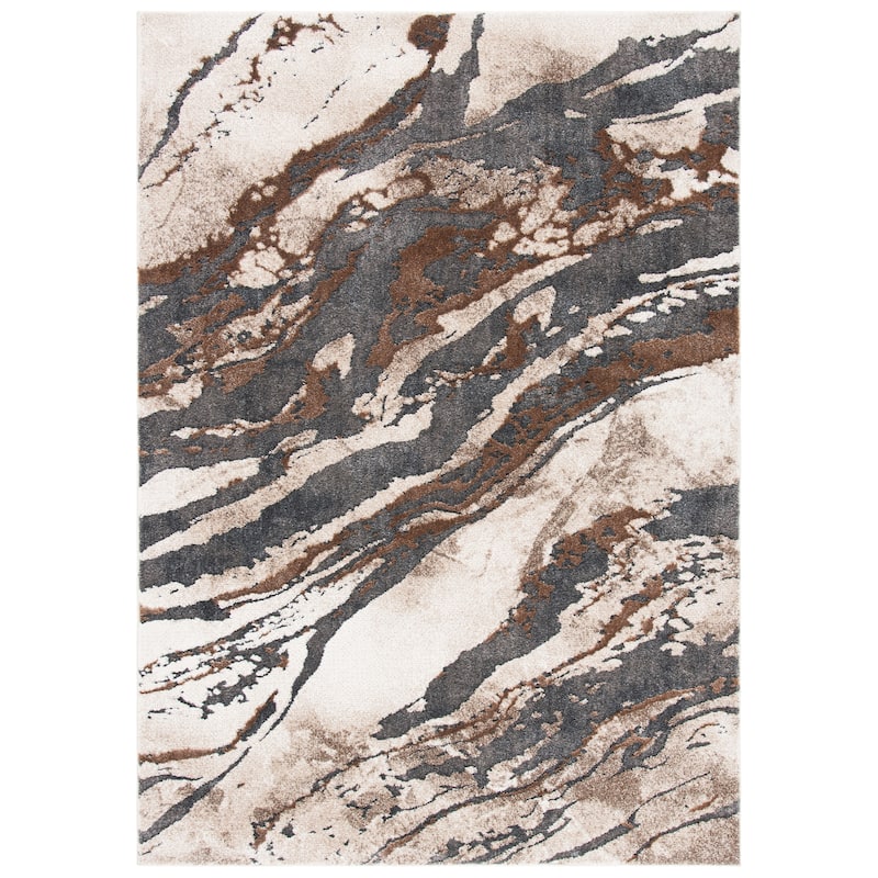 SAFAVIEH Pacific Asthildur Modern Abstract Rug - 5'3" x 7'7" - Dark Grey/Beige