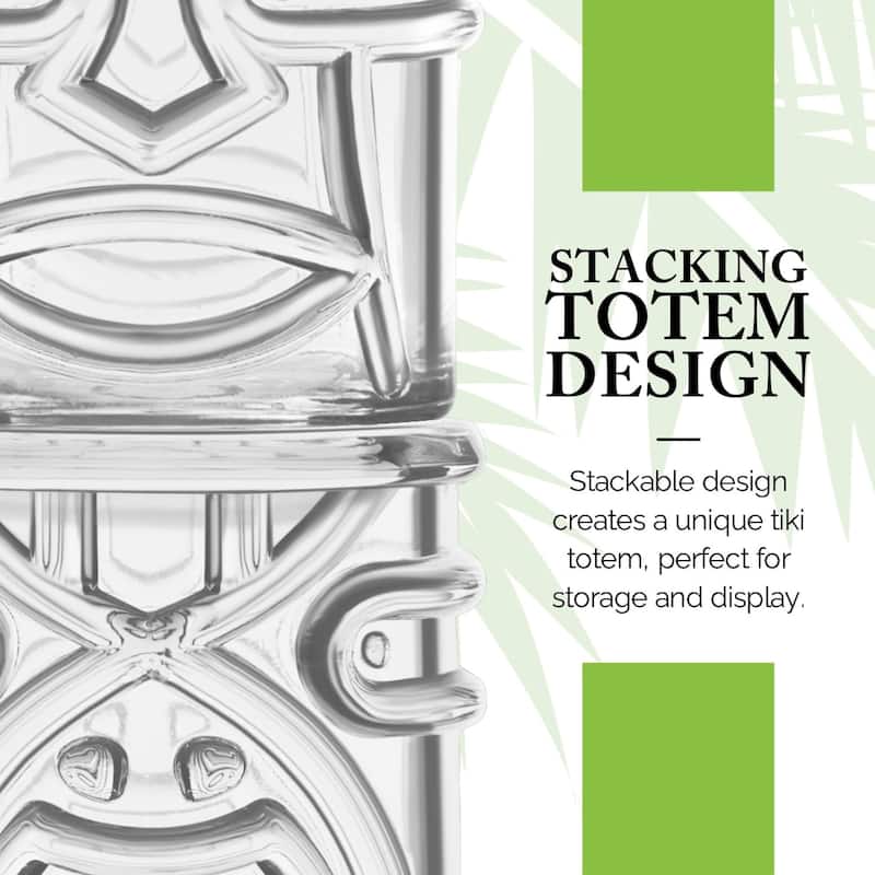 Final Touch Tiki Tumblers Set of 4 Tumblers - 12 Oz