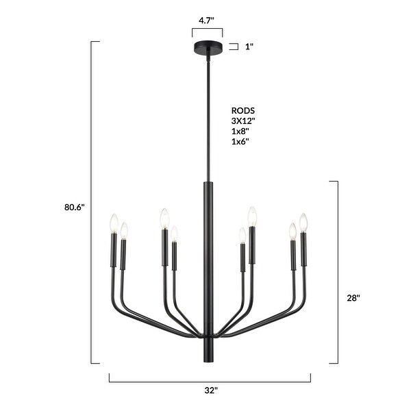 Light Society Philippe 8-Light Chandelier