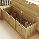 preview thumbnail 15 of 15, Corner Storage Bench with Lift-Top Seats, Faux Drawer Fronts, Oak Finish, Entryway & Living Room Organizer