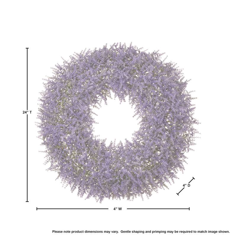 Lavender Garden Wreath 24"