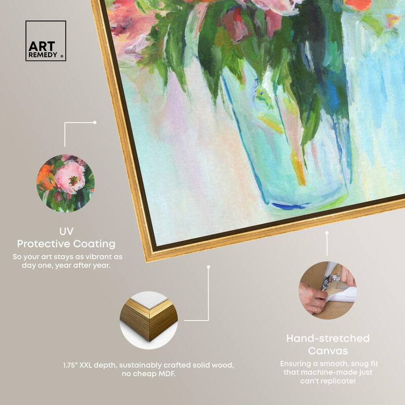 Charming Bouquet Canvas by Art Remedy