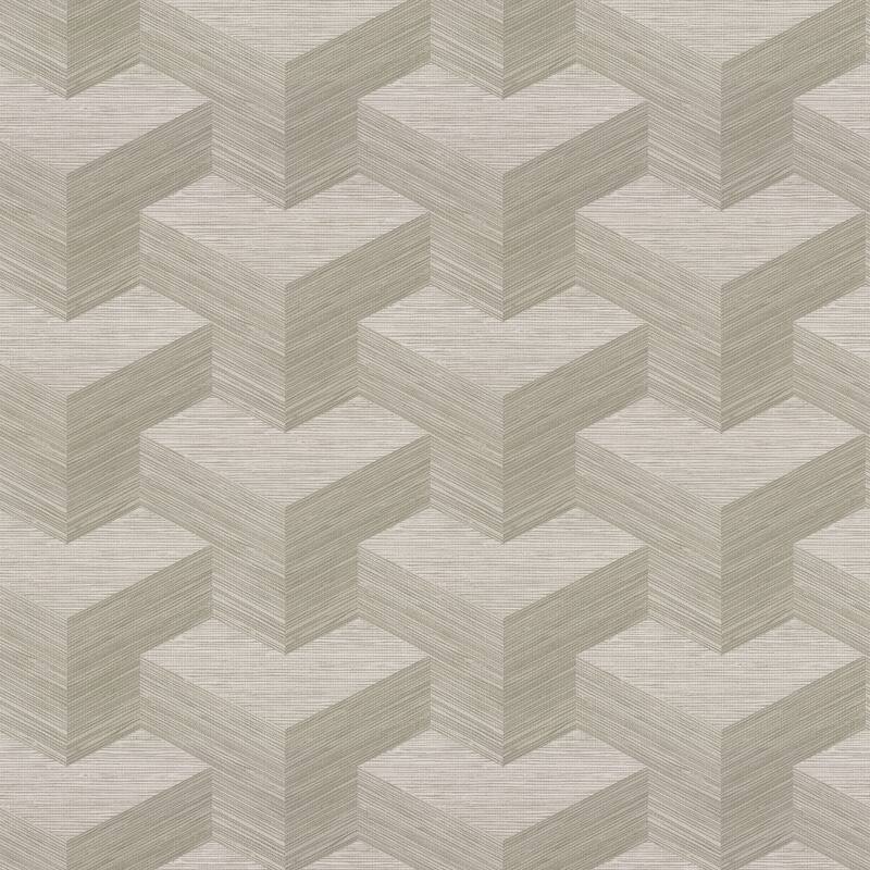 A-Street Prints Y Knot Neutral Geometric Texture Wallpaper