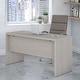 preview thumbnail 43 of 46, Echo 60W Credenza Desk from Office by kathy ireland® Gray Sand