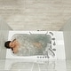 preview thumbnail 6 of 10, Ella Capri 30" Acrylic Hydro Massage Walk-In Bathtub with Outward Swing Door, 5 Piece Fast Fill Faucet, 2" Dual Drain