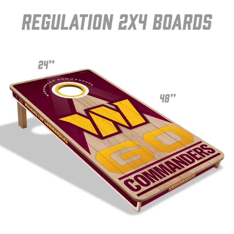 Washington Commanders NFL 2x4 Professional Cornhole Board Set