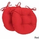 preview thumbnail 19 of 20, 16-inch Round Indoor Twill Chair Cushions (Set of 2 or 4) - 16 x 16