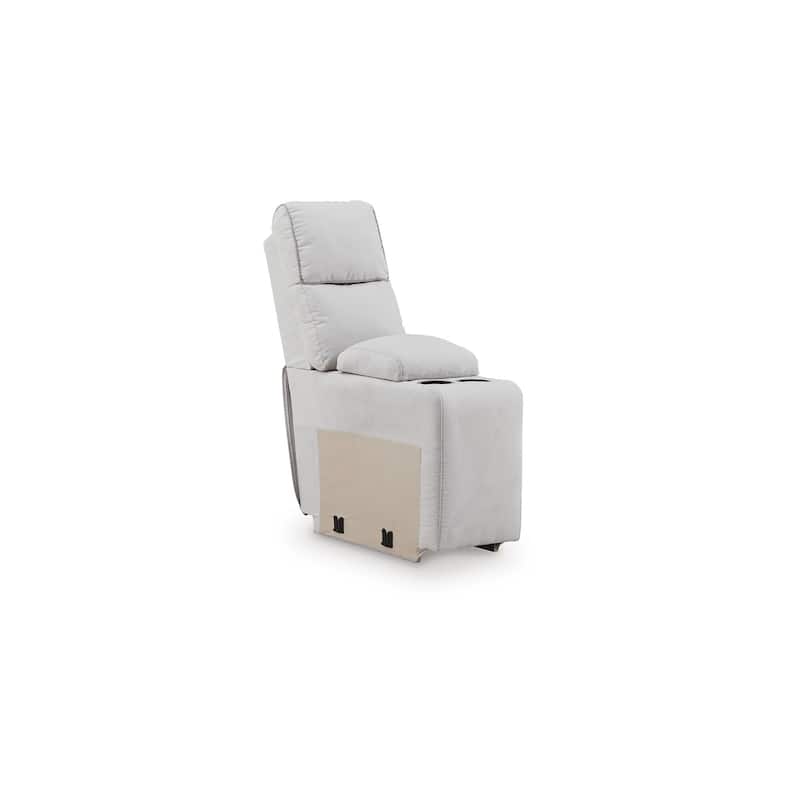 Signature Design by Ashley Grafton Pike Gray 3-Piece Power Reclining Sectional - 97" W x 41" D x 43" H