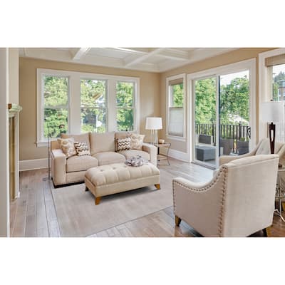 Sheena Modern Contemporary Rug, Vapor Gray/Fog Gray Area Rug