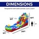 preview thumbnail 3 of 8, Herokiddo Block Party 16ft Tall Inflatable Water Slide with Air Blower & Attached Pool, Outdoor Play Commercial Grade Waterslide