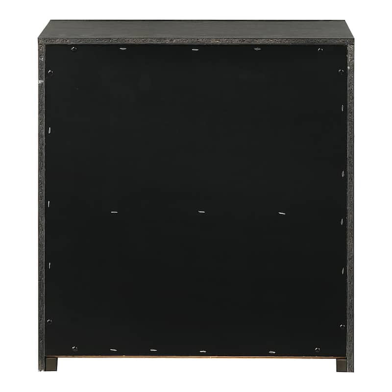 Furniture of America Merro Modern Solid Wood 1-Drawer Nightstand with Top Open Shelf