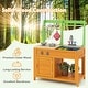 preview thumbnail 9 of 8, Costway Mud Kitchen for Kids with Realistic Stoves Faucet Sink Oven & - See Details