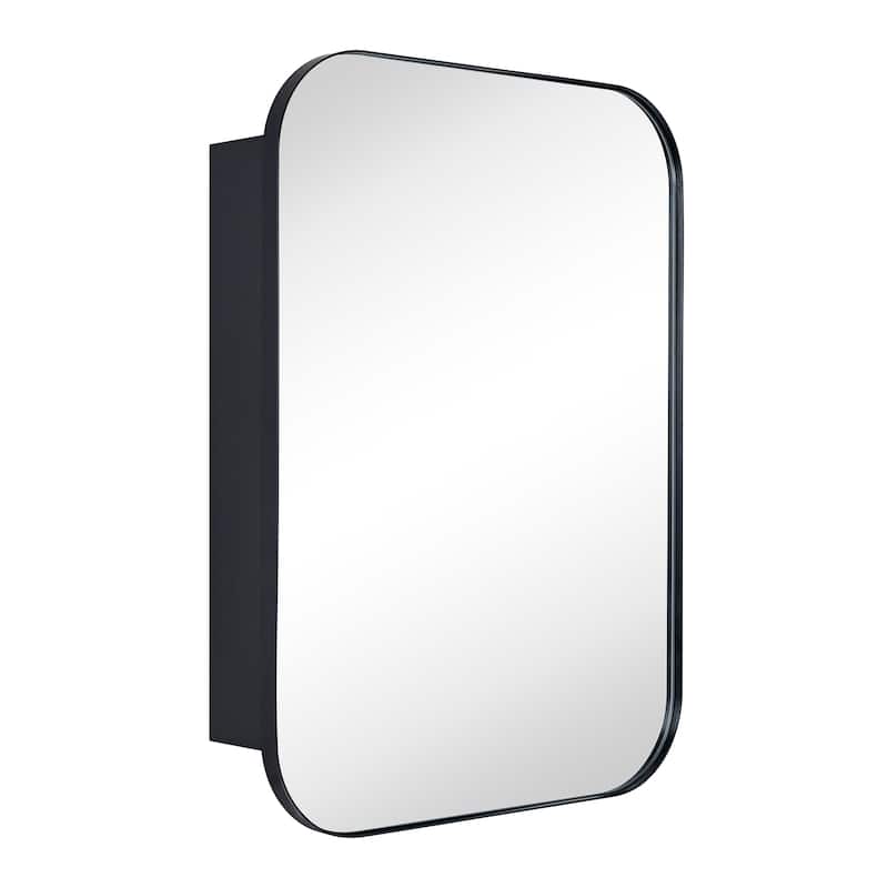 Modern & Contemporary Oversized Medicine Cabinet Mirror - 30" x 22" - Black