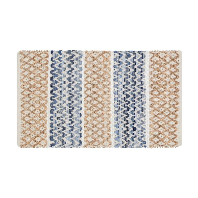 Jessica Simpson Handmade Denim Rectangle Accent Rug