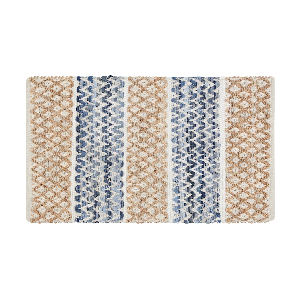Jessica Simpson Handmade Denim Rectangle Accent Rug