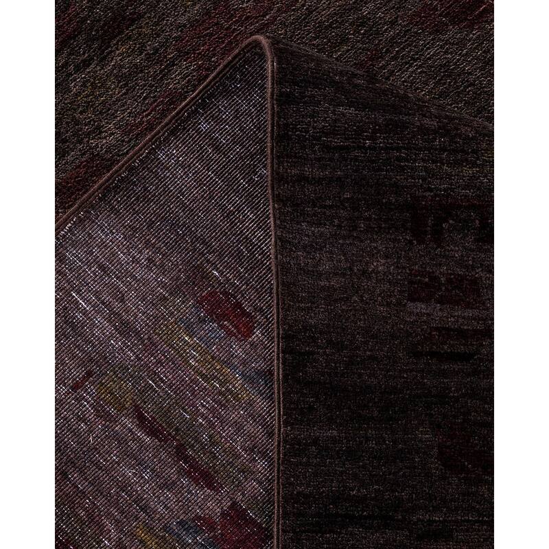 Vibrance, One-of-a-Kind Hand-Knotted Area Rug - Brown, 8' 10" x 12' 2" - 8' 10" x 12' 2"
