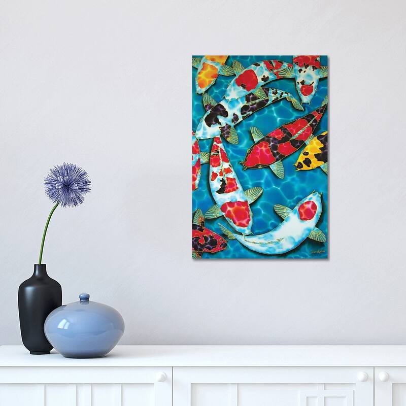 iCanvas "Fat Japanese Koi" by Daniel Jean-Baptiste Canvas Print - 18x12x1.5