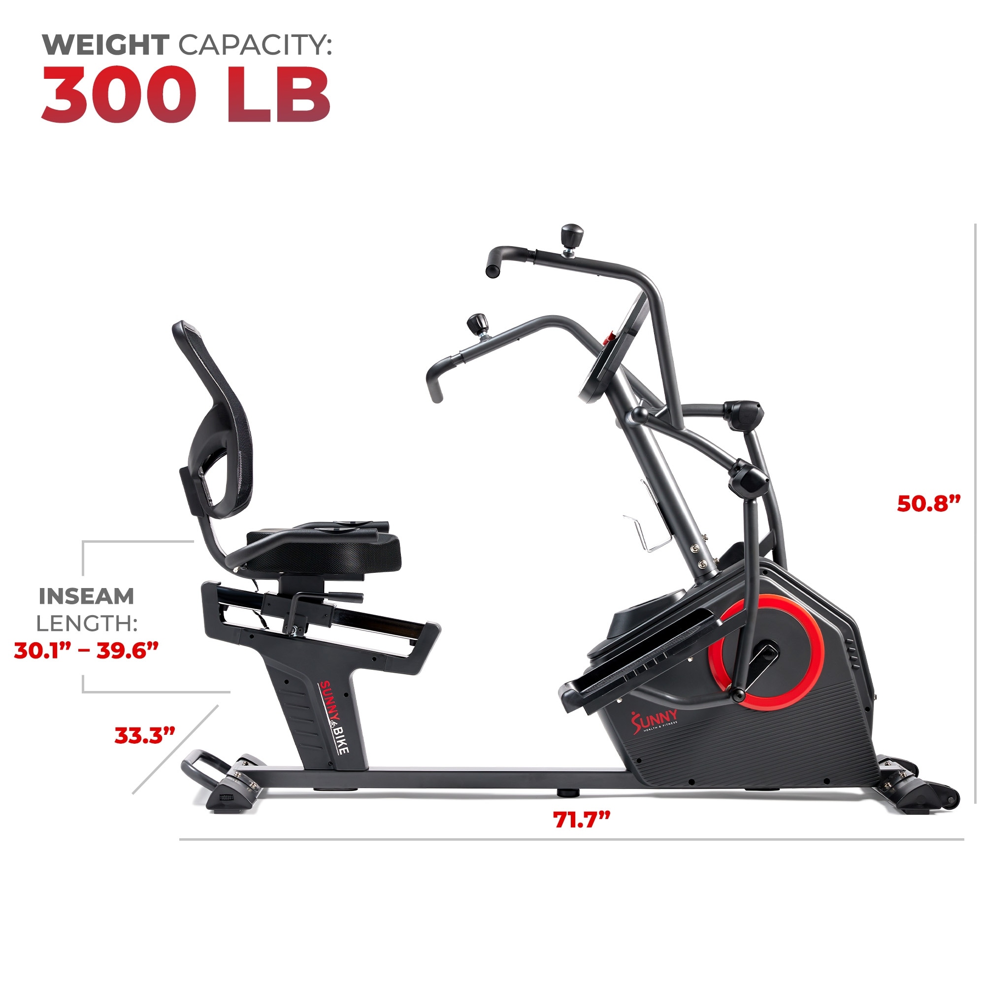 Sunny Health Fitness Electromagnetic Recumbent Cross Trainer Exercise Elliptical Bike w Arm Exercisers SunnyFit App Bed Bath Beyond 38205128