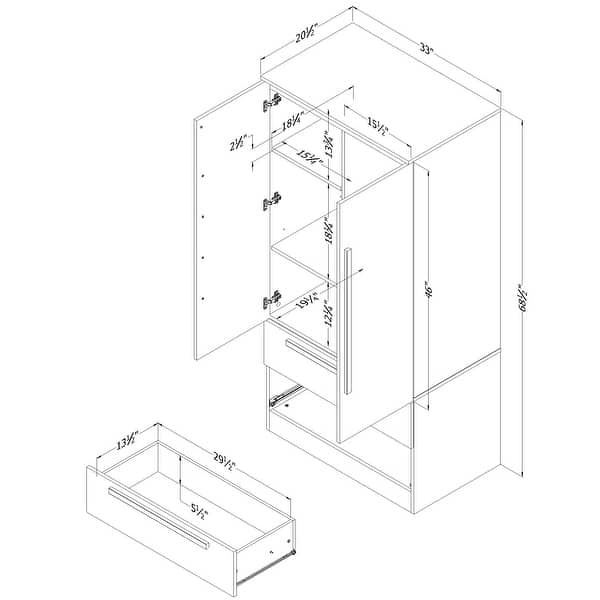 South Shore Acapella Armoire