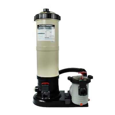 Blue Wave Hydromatic 120 SF Cartridge Filter System with 1.5 HP Pump for Above Ground Pools - 1.5 HP