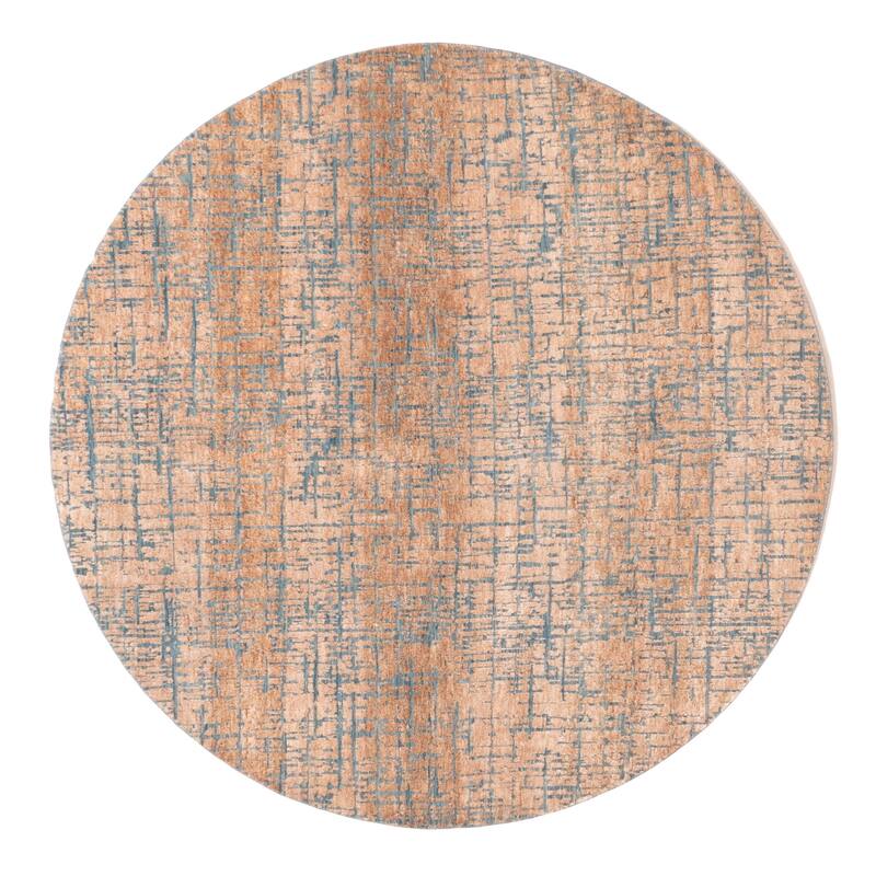 ECARPETGALLERY Hand-knotted Legacy Copper Silk, Wool Rug - 5'10 x 5'10