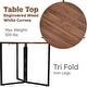 preview thumbnail 14 of 22, Aria Home 35 Inch Folding Table Round Trifold Multi Use Space Saving