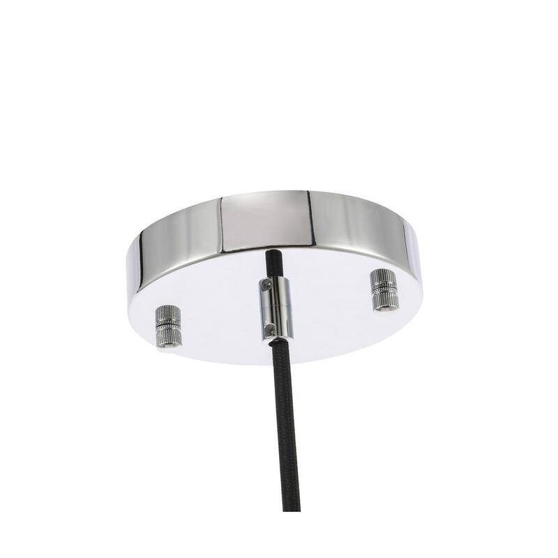 Klyli 11-inch 1-light Clear Seeded Glass Hanging Pendant