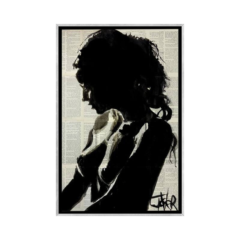 iCanvas "Shadow Player" by Loui Jover Framed