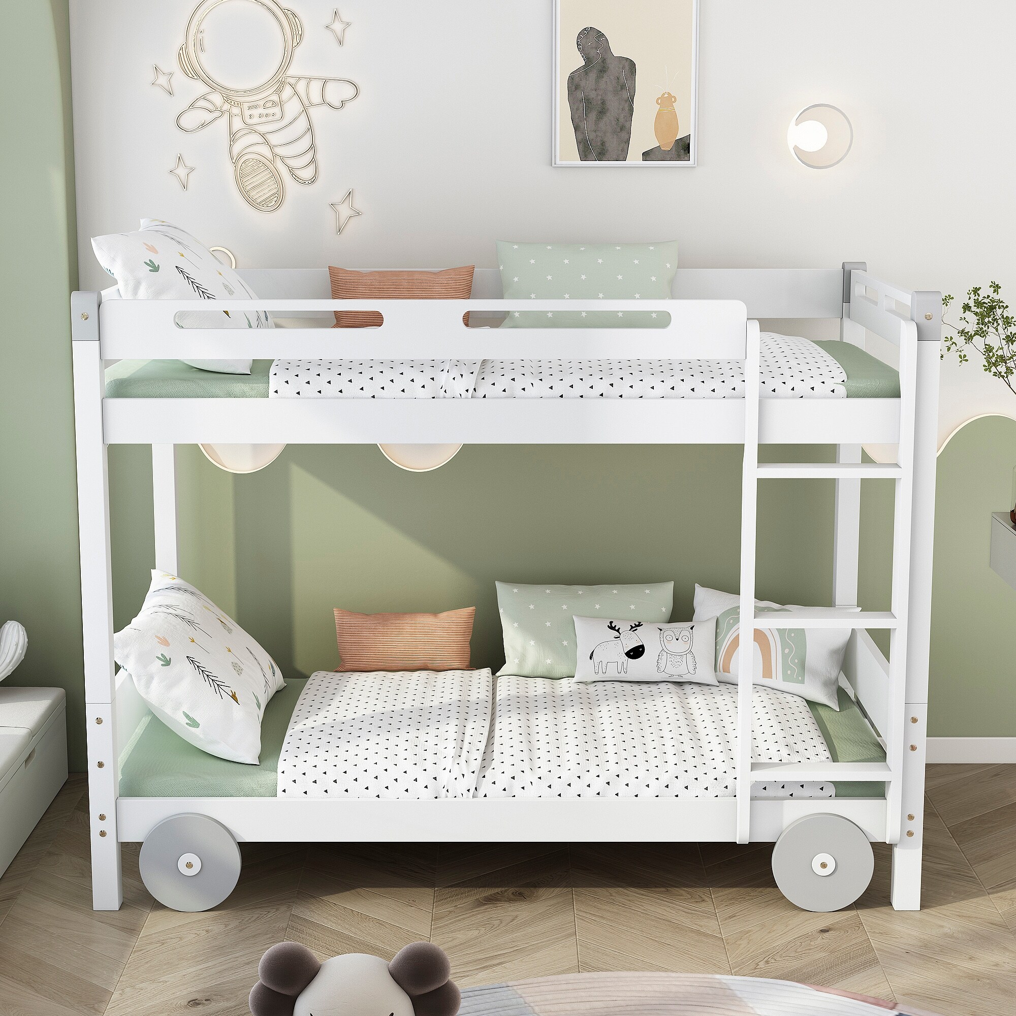 Twin Size Car-Shaped Convertible Bunk Bed - Bed Bath & Beyond - 37551463