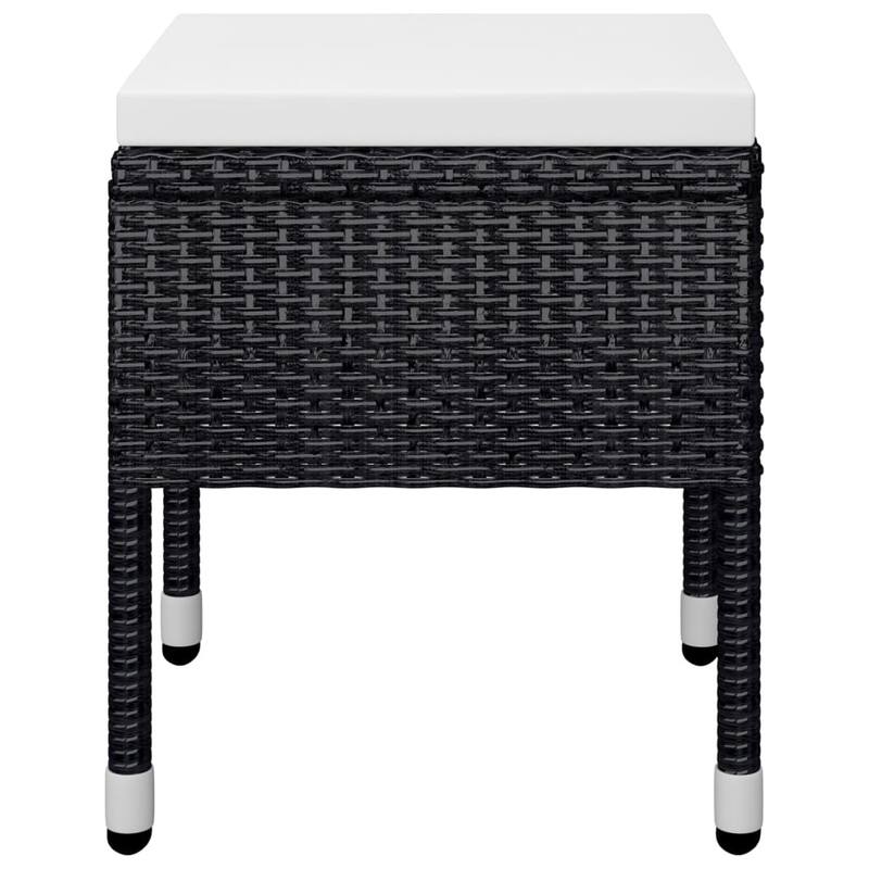 vidaXL Dining Set Black, Cream White - 35.4 x 59.1 x 29.5 in