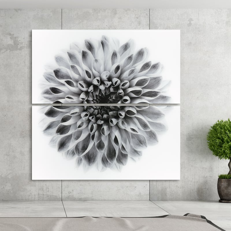 Dahlia AB Frameless Free Floating Tempered Glass Panel Graphic Wall Art Set of 2