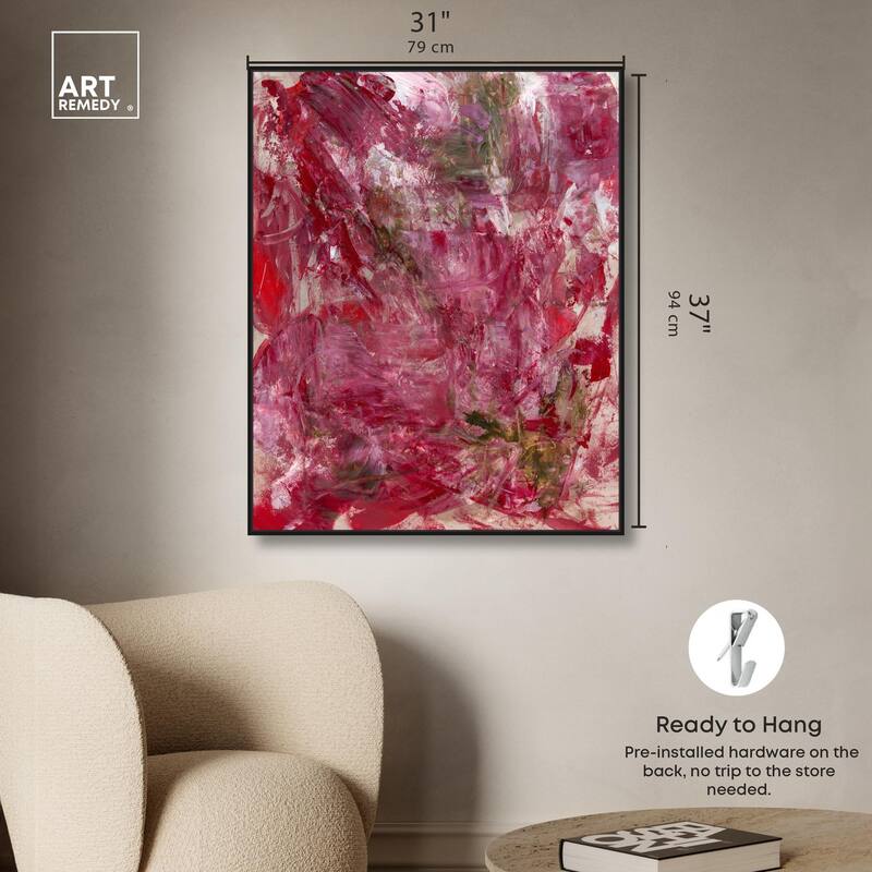 Shades of Red III Canvas by Art Remedy
