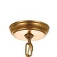 preview thumbnail 4 of 4, Perla 5 Light Antique Gold Chandelier - 22'' W x 14.25'' H