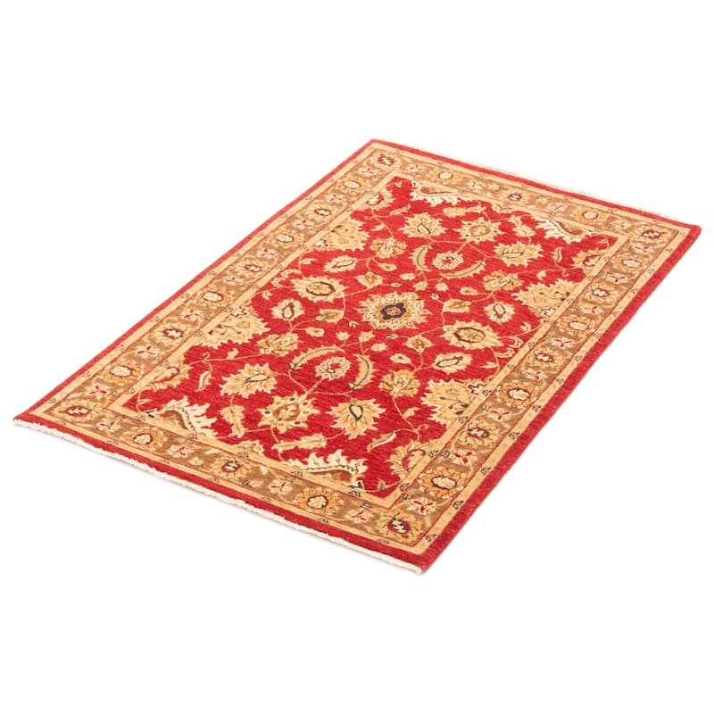 ECARPETGALLERY Hand-knotted Jamshidpour Red Wool Rug - 3'0 x 5'0