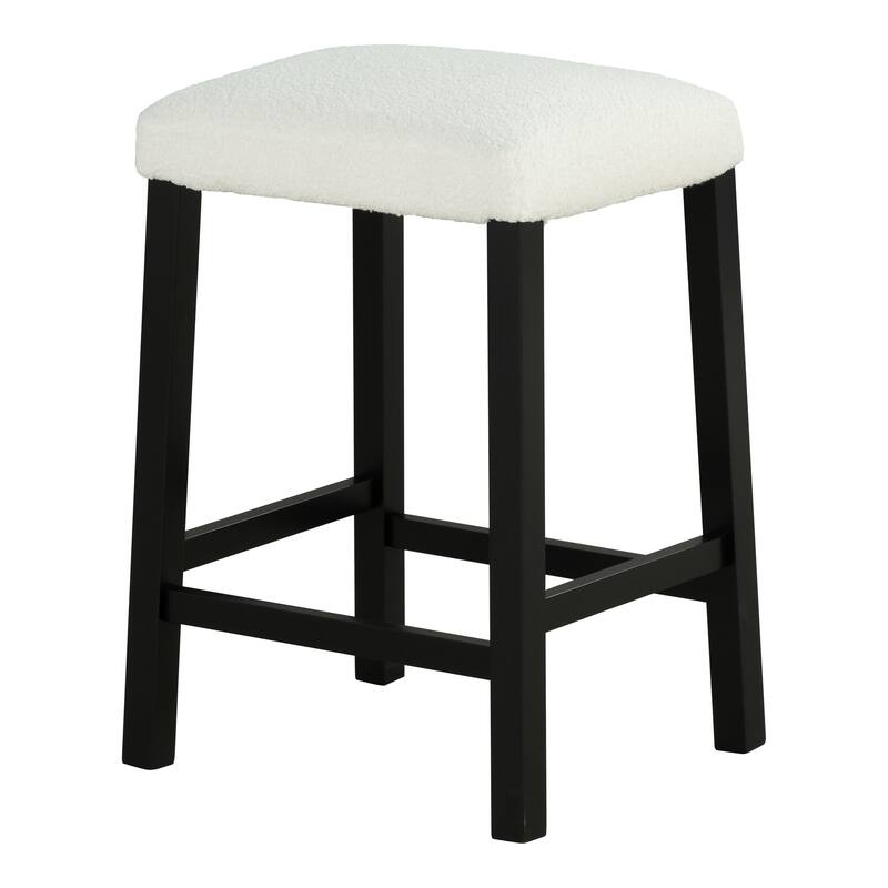 DH BASIC 3-Piece Black 3-Shelf Counter Height Dining Set with USB Ports by Denhour