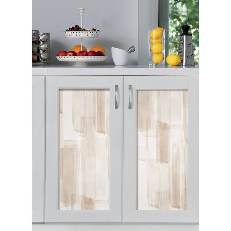 RoomMates Watercolor Glass Neutral Beige Peel and Stick Wallpaper