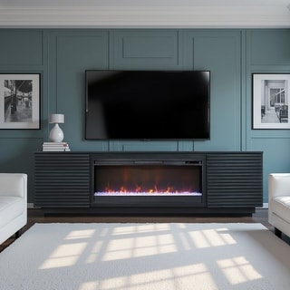 Bridgevine Home Stardust 89 inch Fireplace TV Stand for TVs up to