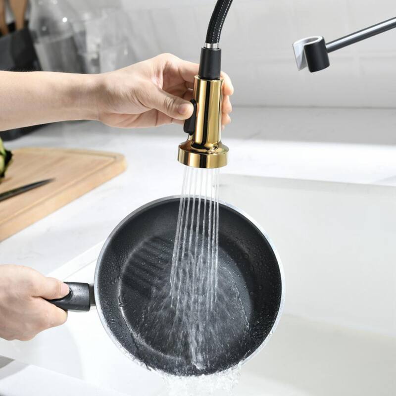 Single Handle Pull-down 360 Degrees Swivel Kitchen Faucet