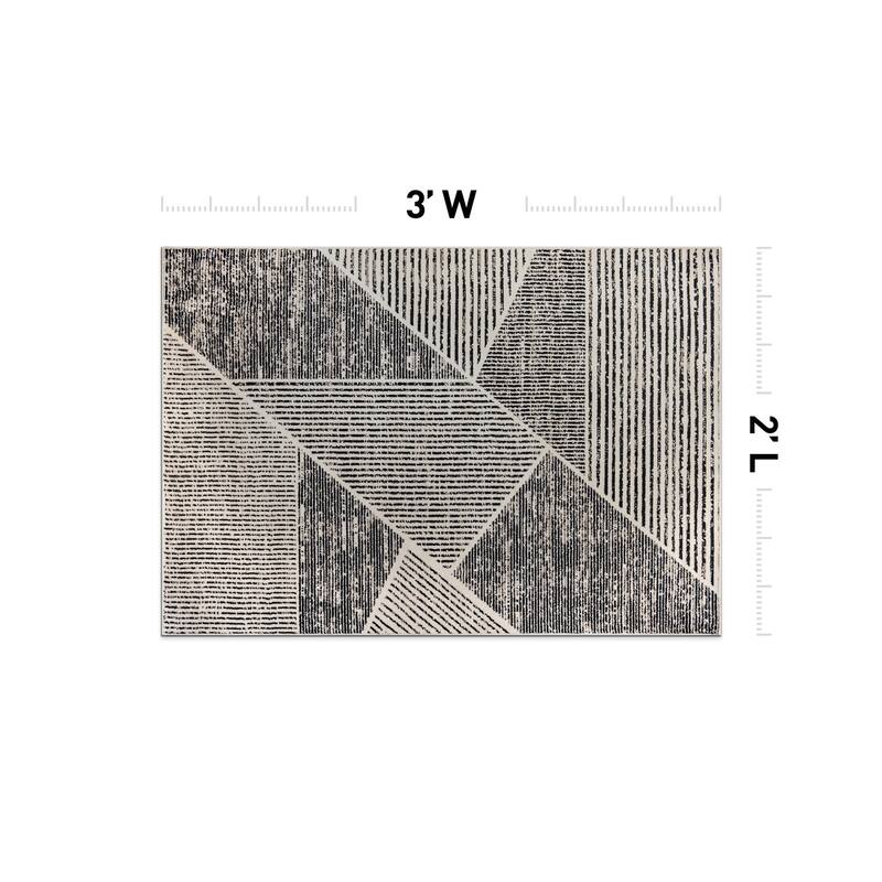 Contemporary Distressed Geometric Stylish Area Rug for Any Room