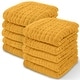 preview thumbnail 69 of 134, Baby Washcloths Muslin Cotton, Large 10"x10" by Comfy Cubs Pack of 10 - Turmeric